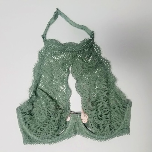 Victoria's Secret DREAM ANGELS Peekaboo High Neck Lace Bra - Picture 2 of 4